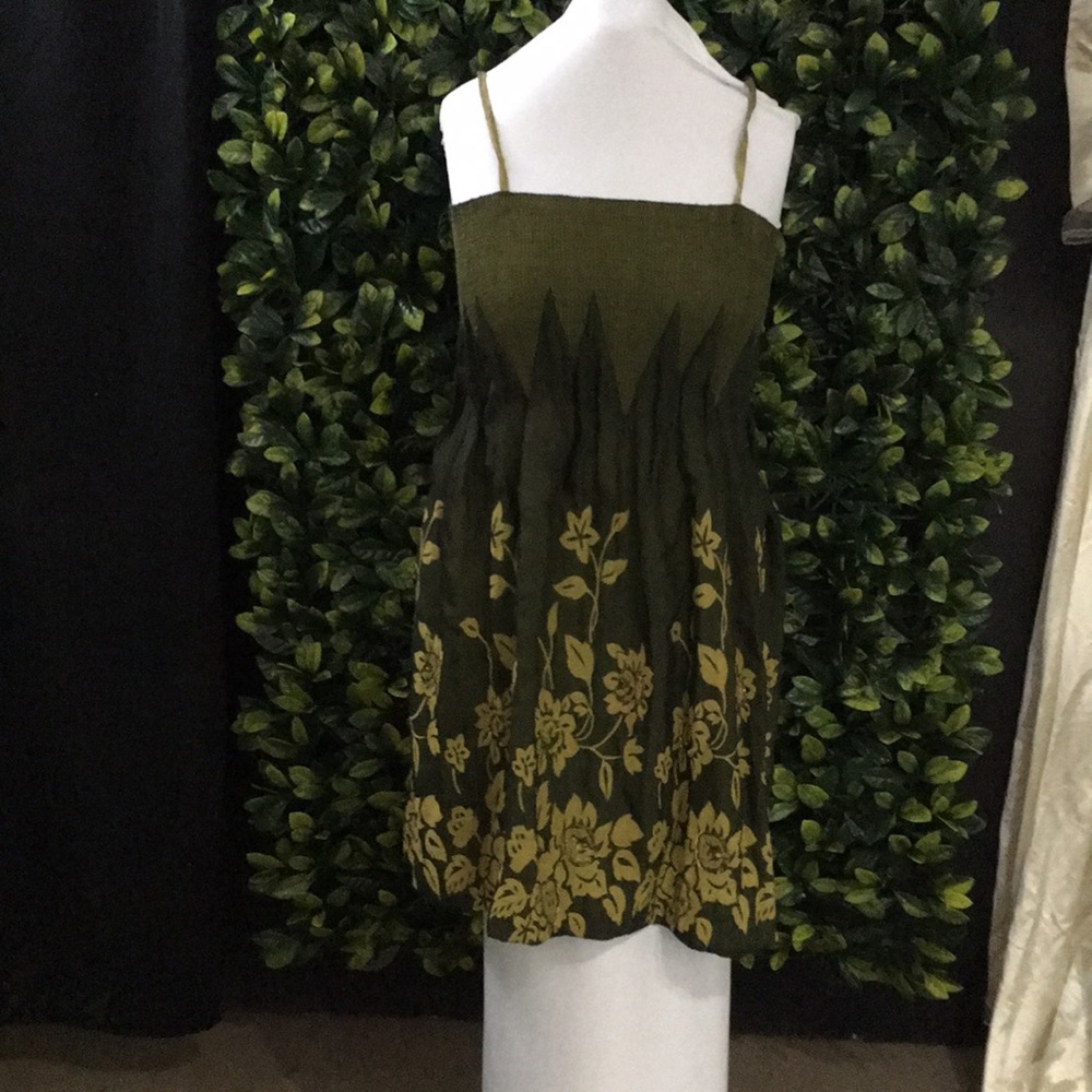 Strapless convertible floral dress